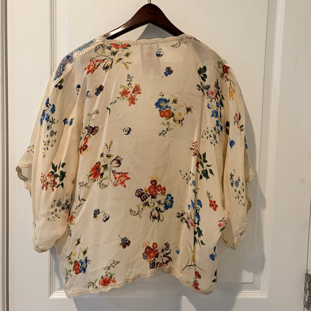 Johnny Was Small Klarah Embroidered Top Boho Floral Dainty - Picture 3 of 3